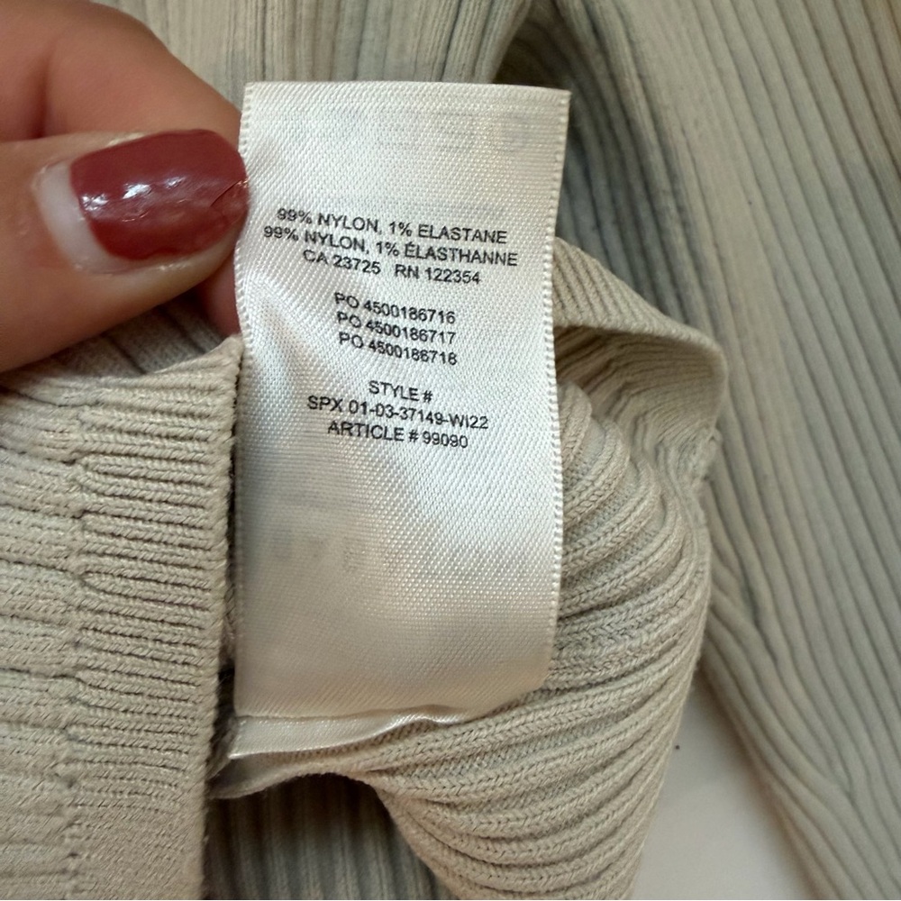 Babaton Ribbed Cream Top - Picture 5 of 5